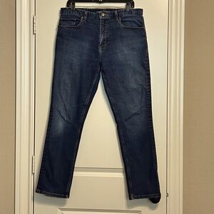 Men's Johnston & Murphy Regular Fit Jeans w/stretch; Tapered Leg; 34w x 32l